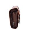 Mens Leather Toiletry Bag Hanging Cosmetic Shaving Kit Travel Bag,