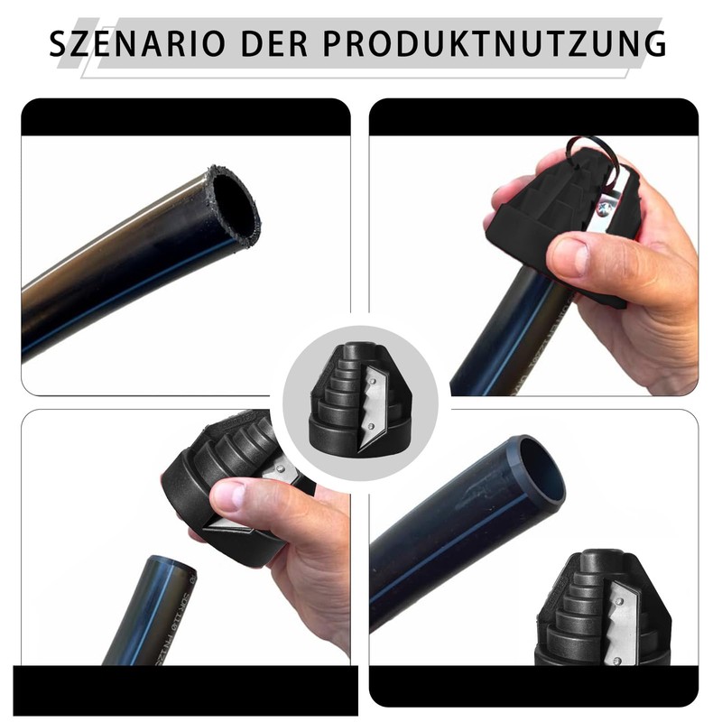 1 x pipe deburrer, hand deburrer, PVC PP PE pipe