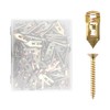 Tabanzhe Plasterboard Fixings Screws-50PCS Hammer Drive Anchors Self Drilling Tapping Screw Plasterboard Cavity Wall Plugs and Screws Set for Gypsum Board
