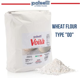 POLSELLI Voila, Spolvero "00" Table & Dusting Flour, Soft Wheat Flour, 5 kg