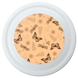 GRAPHICS & MORE Butterflies and Dragonflies Flower Insect Pattern Novelty 9" Flying Disc
