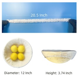 100pcs Plastic Bowl Covers Bread Proofing, Length 20.5" & Diameters 13", Fits Bowls under 12", Shower Caps Sourdough Bread Baking Supplies accessories, BPA Free, Food Grade