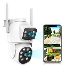 WEILAILIFE Security Camera, Network, Wi-Fi Wireless, Indoor, Outdoor Work Needed, Surveillance Camera, Bullet Type, Dome Type, Security Measurement, Smartphone Compatible