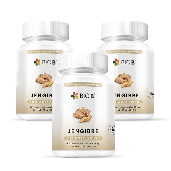 Bio B Jengibre 3 Pack de 60 cpsulas veganas cada