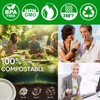 Disposable Paper Plates 9 Inch Compostable Plates 50 Pack Biodegradable