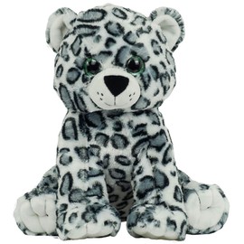 Cuddly Soft 16 inch Stuffed Happy Snow Leopard - We Stuff 'em...You Love 'em!