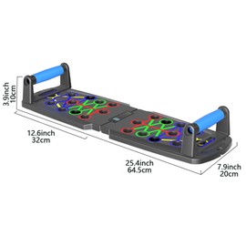 Ogetok Push Up Board, Portable Multi-Function Foldable 14 in 1 Pushup Bar, Strength Training Pushup Stand with Handles & Counter for Men Women Workout Fitness Chest Muscle Exercise Equipment