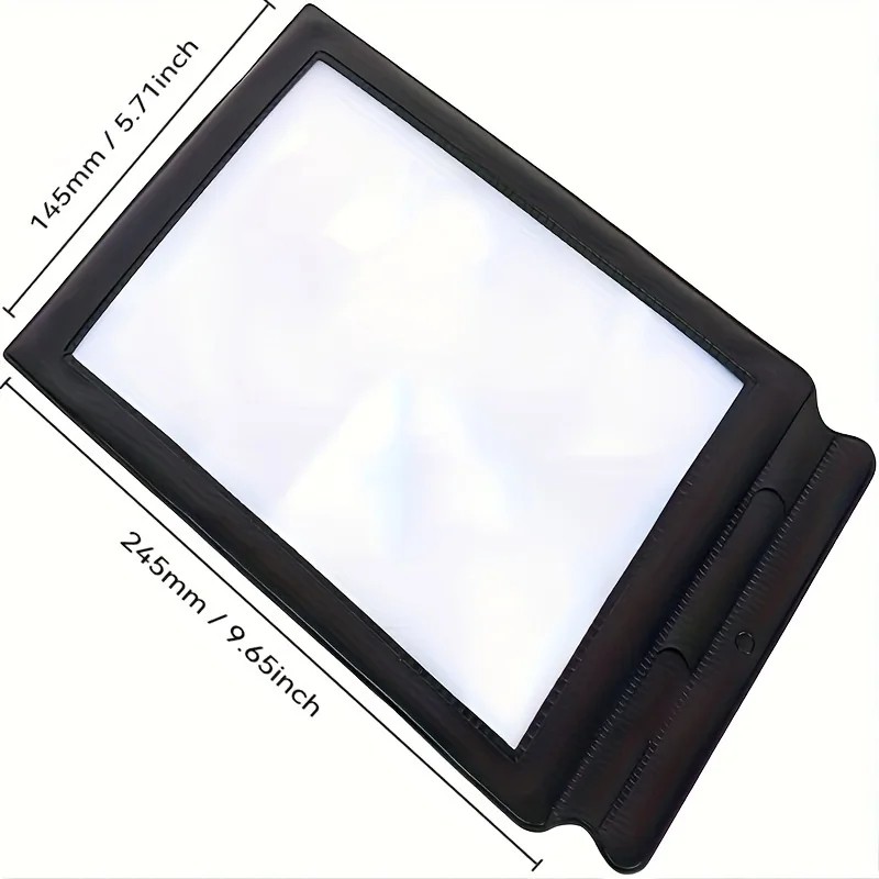 A4 Full Page Magnifier for Reading Small Print – Lightweight