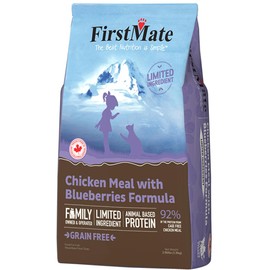 FirstMate Grain Free Chicken Meal with Blueberries Formula for Cats Dinner 4lbs