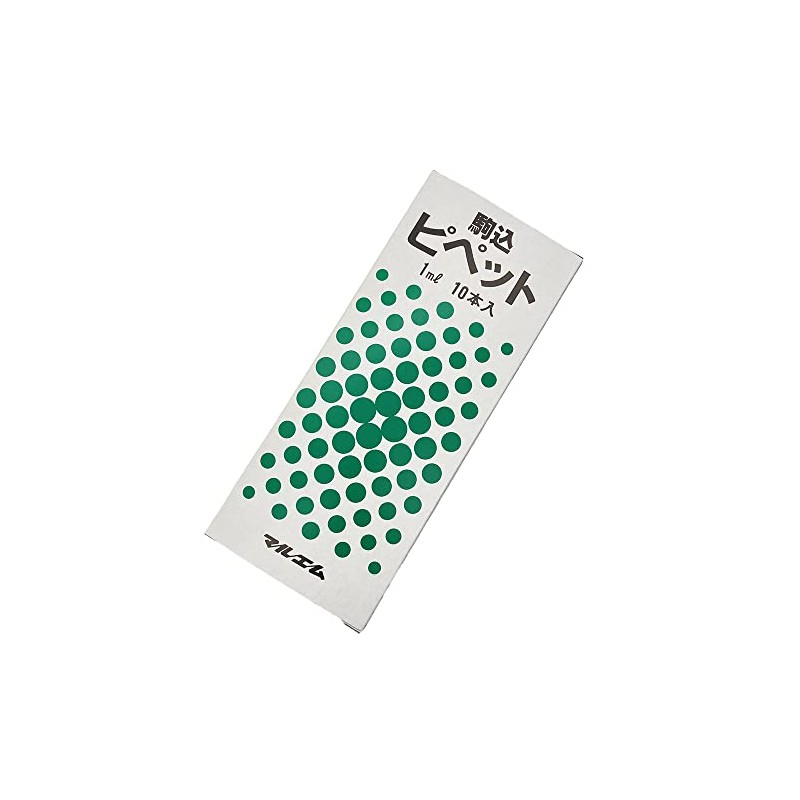 マルエム 駒込ピペット 1ml ガラス 10入/6-275-01