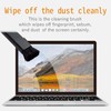 Elecom KBR-014AS Cleaner Brush, Anti-Static Fiber, Compact, Storage-Type, 2-Way, Includes