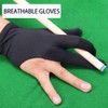 KAEGOUSY 4 Pcs Snooker Billiard Gloves Billiard Gloves Three Finger