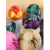 3D Printed - Mechanical Gear Ball Figurine Decor Plastic Smooth:_Red