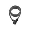 Onguard Neon Series 8156 Coil Cable Lock, 180cmx12mm, Black