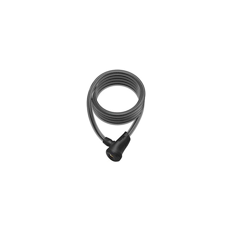Onguard Neon Series 8156 Coil Cable Lock, 180cmx12mm, Black