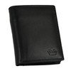 Manza Men's Leather Wallet with RFID Protection and Secret Compartment,