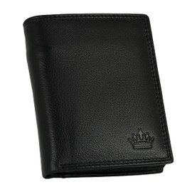 Manza Men's Leather Wallet with RFID Protection and Secret Compartment, Genuine Leather Wallet for Men with Gift Box, Extra Sturdy Double Stitching I Portrait Format
