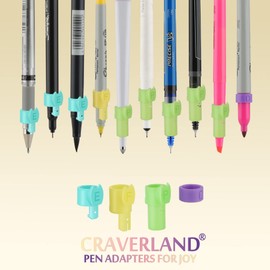 CRAVERLAND Pen Adapters for Cricut Joy, 8 Pack Pen Holders Accessories Tools Compatible with (Sharpie/Pilot/BIC/UM153/Cricut) Pens