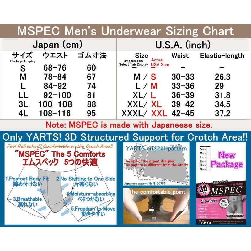 M SPEC NP5 Men's Cloth, Light Incontinence, Urine Trap Pad,