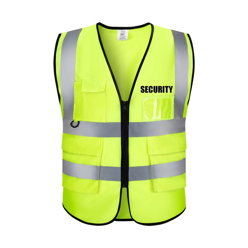 High Visibility Safety Vest Class 2 ANSI Reflective Security Guard