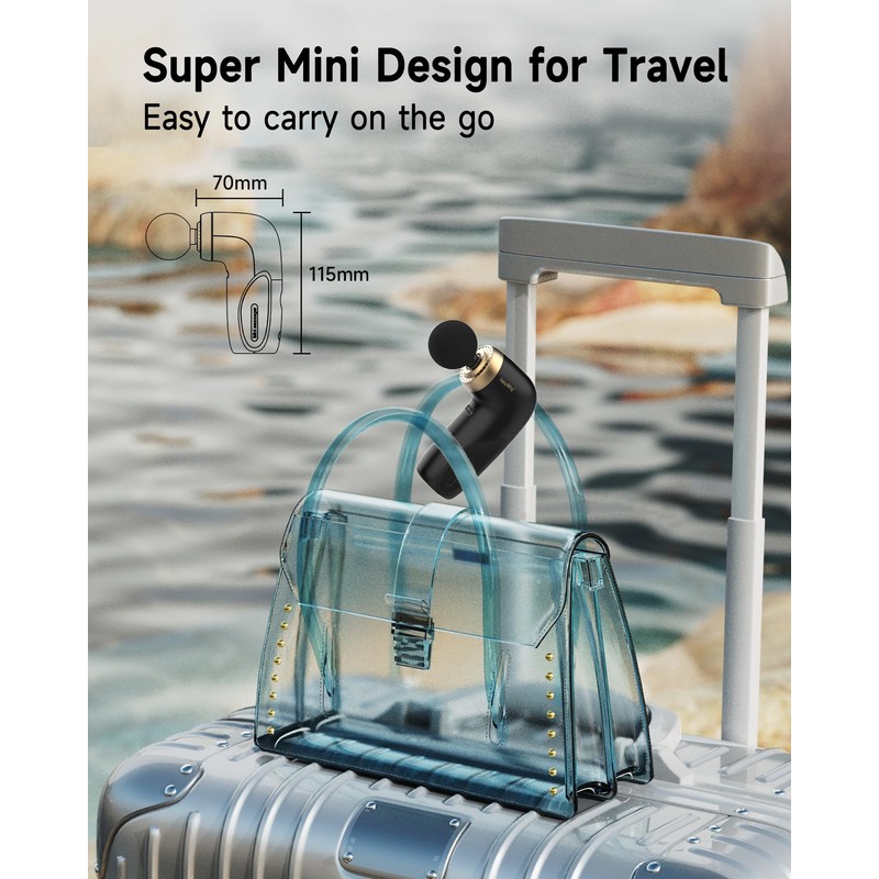 A1 Super Mini Massage Gun, Percussion Deep Tissues Muscle Massager,
