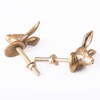 ETHNICITI Hare Head Gold Metal Vintage Knob Pull Handle Drawer