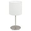 Eglo Pasteri Table Lamp, 1 Flame Textile Table Lamp, Material: