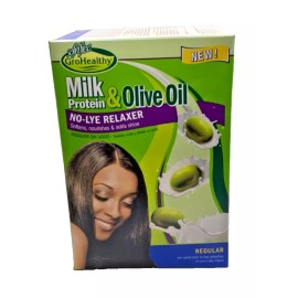 Sofn'Free GroHealthy Milk Protein Olive Oil Regular No-Lye Relaxer 1 Application