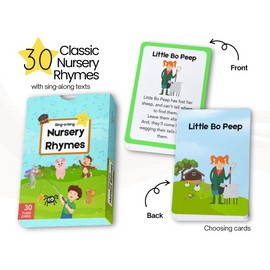 Sing-Alongs Nursery Rhyme Cards, Learning and Educational Toy for Kids, Toddler Flash Cards Musical Rhyme Cards
