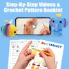 6Pcs Crochet Kit for Beginners, 2024 DIY Craft for Adults