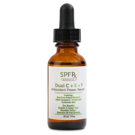 ! SPF Rx Dual Vitamin CE Ferulic, Antioxidant Power Serum - Best for Tightening Skin, Face - Anti Winkle - Cosmetic Solutions for Brighter Skin, Calmer Tone, Smoother Texture - 30ml