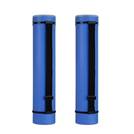 Poster Tubes,2Pack Extendable Poster Tube Expand from 24.5"to 40" with Adjustable Shoulder Strap Lids and Lable,Waterproof Telescoping Blueprint Art Document Storage Transport Carrying Tube