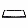 Amcove License Plate Frame All Paws Matter Rainbow Paw Prints