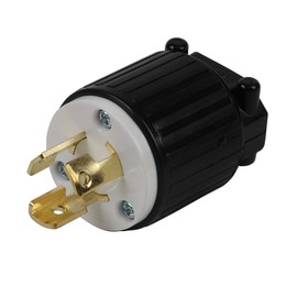 Nema L5-15P 15 Amp 125V 2 Pole 3 Wire Industrial Grade Locking Male Plug, Industrial Twist Lock L5-15 15-AMP AC Power Plug. LK-6311
