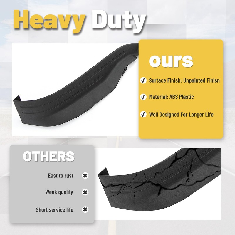 ECOTRIC Front Lower Valance Panel Apron Compatible with 2014 2015