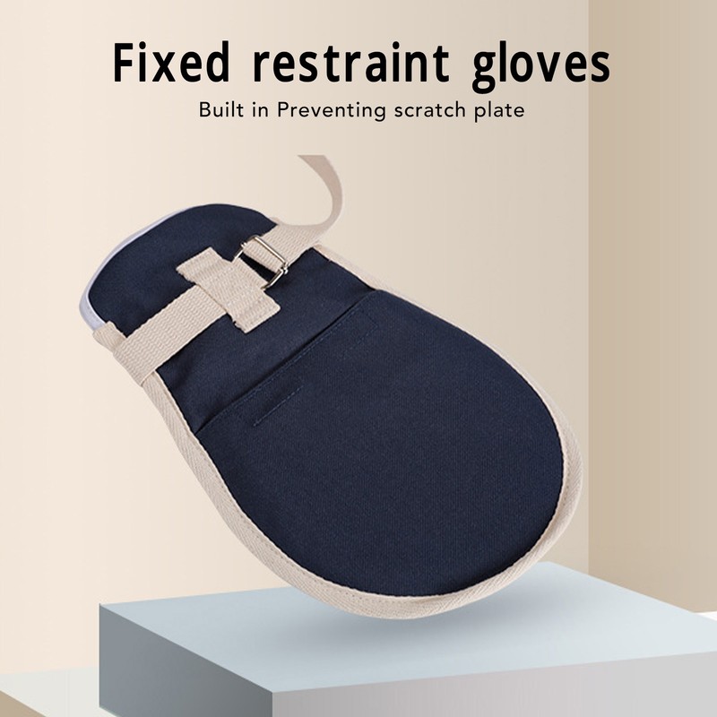 Fixed Restraint Gloves Mitts Hand Control Prevent Scratching Thicken Breathable