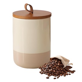 Simcat Storage Jars with Lid, Airtight, 27 oz Ceramic Coffee Beans Container, Used for Storing Coffee, Sugar, Tea, Spices and Other Foods (5.6 x 4.5 Inches)
