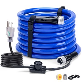 RVSNAIL 25FT Heated Water Hose for RV - Freeze Protection Down to -45°F, Food-Grade Safe Material, Smart Temperature Control, Ideal for RV, Camping, and Home