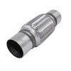 TAKPART 2.5" x 6" Exhaust Flex Pipe, Double Braided Exhaust