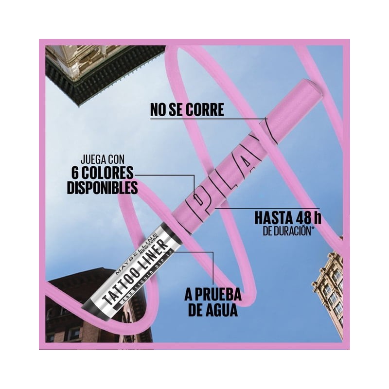 Delineador de ojos Maybelline Tattoo Liner shake 14 g