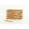 Nordic Style Natural Teak Wood Wall Panel, 11 Pieces (12.75