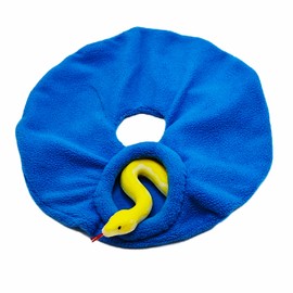 Snake Cozy Donut Hide for Ball Pythons Milk Snakes Corn Snakes Hognose Snake Cozy Hide Hutch Carrier Pouch 12"