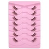 Half Lashes Natural Look Wispy Soft Strip Mink Eyelashes Cat