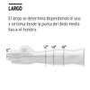 Truper GU-322, Guantes de látex, uso industrial, puño extralargo, M