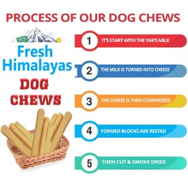 Fresh Himalayas Yak Cheese Dog Chews XXL 2lbs, Long Lasting Natural Organic Protein-Rich Yaky Golden Cheese Dog Treats Made of Yak Milk in Himalayan, Nepal