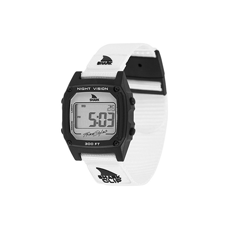 [フリースタイル]Freestyle 腕時計 SHARK クリップ デジタル 100m防水 ナイロンベルト モノクローム 101011 【正規輸入品】