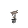 Arlington Industries FLBRF101BR-1 Retrofit Electrical Floor Box with Flip Lids