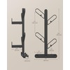 SONGMICS HOME Set of 2 Wall-Mounted Coat Racks, Wall Hooks,