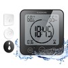 KADAMS Shower Clock Waterproof Bathroom Timer – Digital Wall Clock