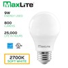 MaxLite A19 LED Bulb, Enclosed Fixture Rated, 60W Equivalent, 800